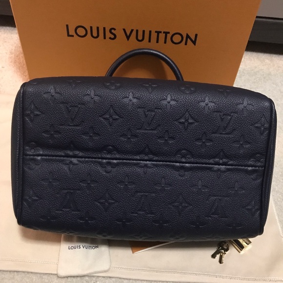 💙Speedy Bandouliere 25 Empreinte Marine Rouge 💙 - Picture 2 of 8